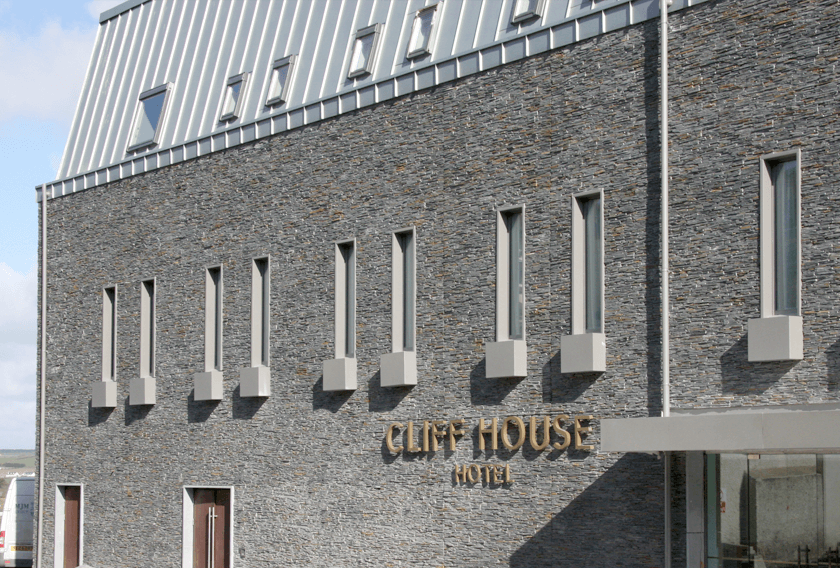 STONEPANEL in the Cliff House Hotel facade