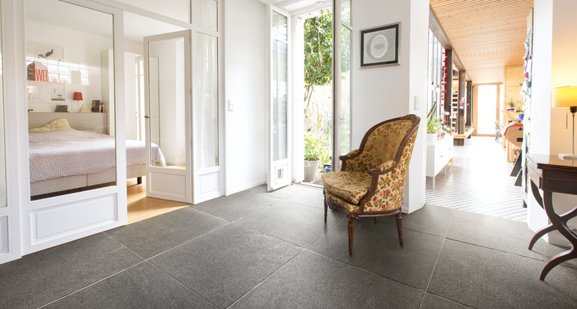 Natural stone floors for winter