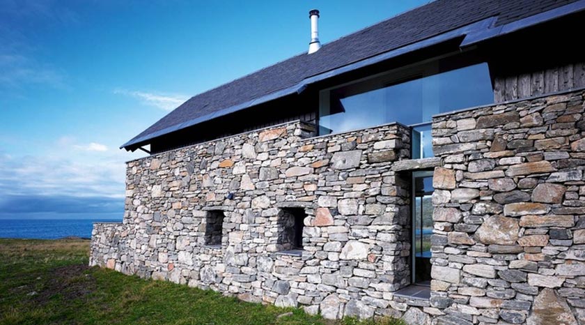 Stone house in a ruin