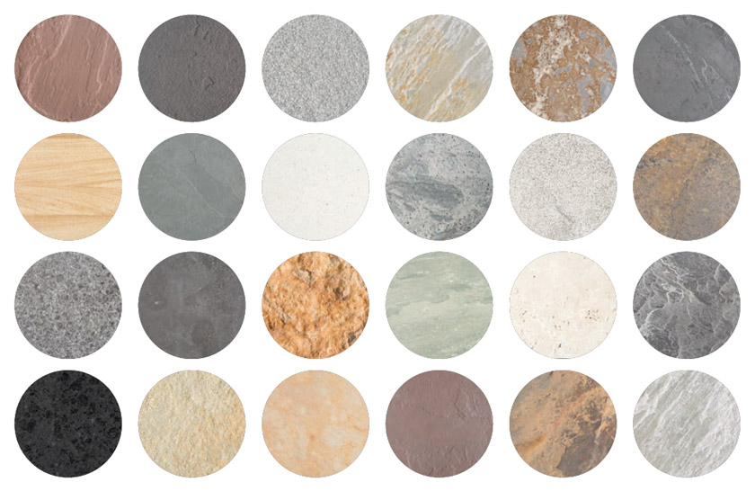 Natural stone types