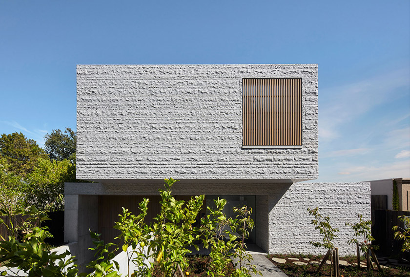 Armadale Residence, a contemporary granite facade