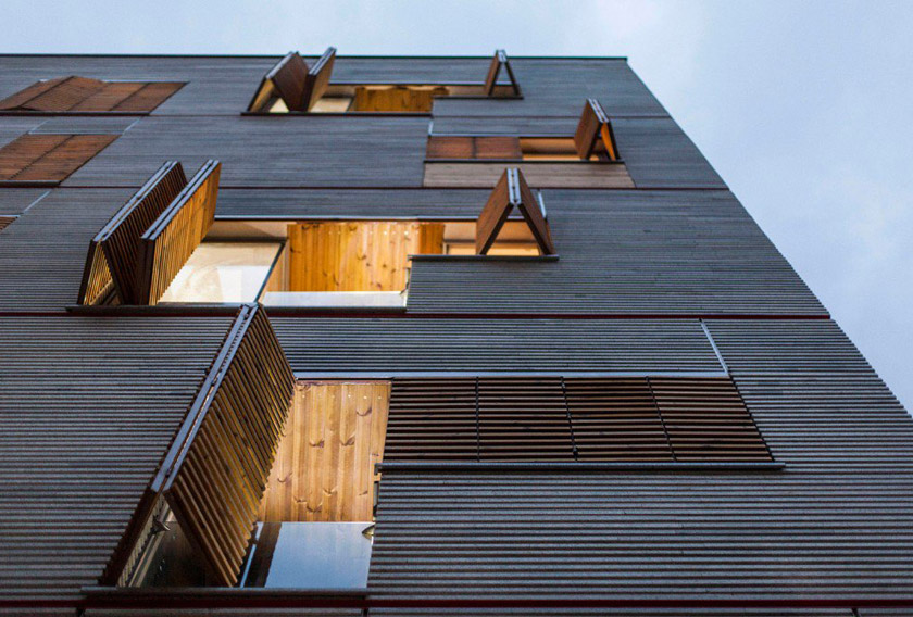 Tehran Apartment Block, a contemporary granite facade