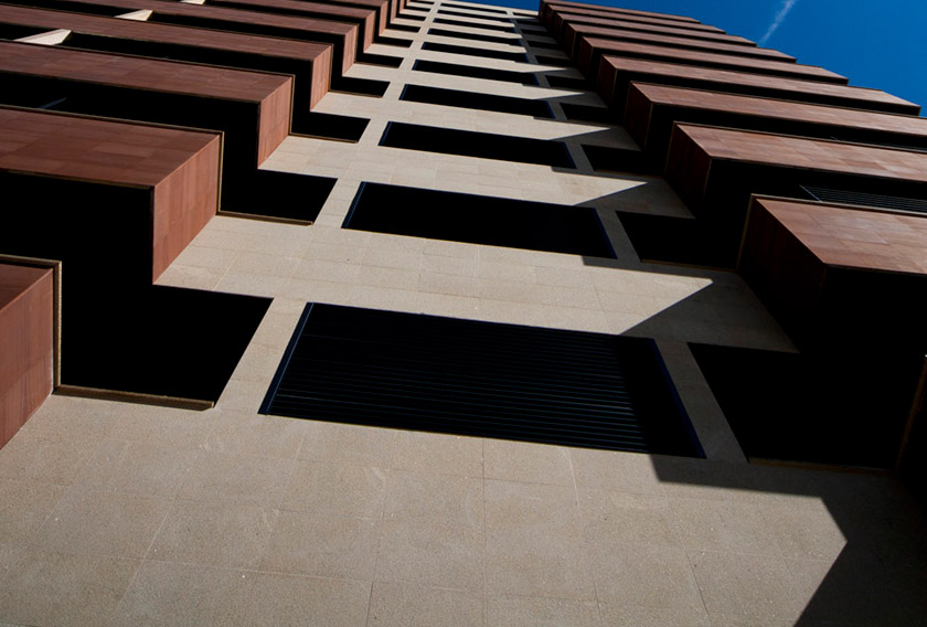 Contemporary granite facade