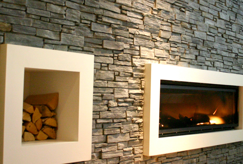 Natural stone fireplaces