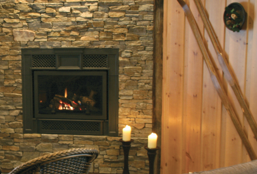 Natural stone fireplaces
