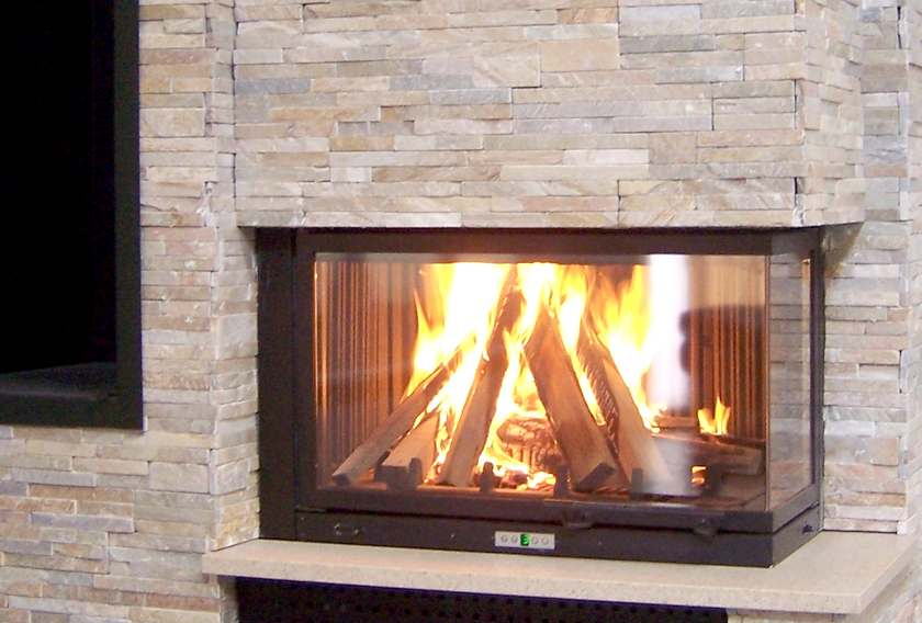 Natural stone fireplaces