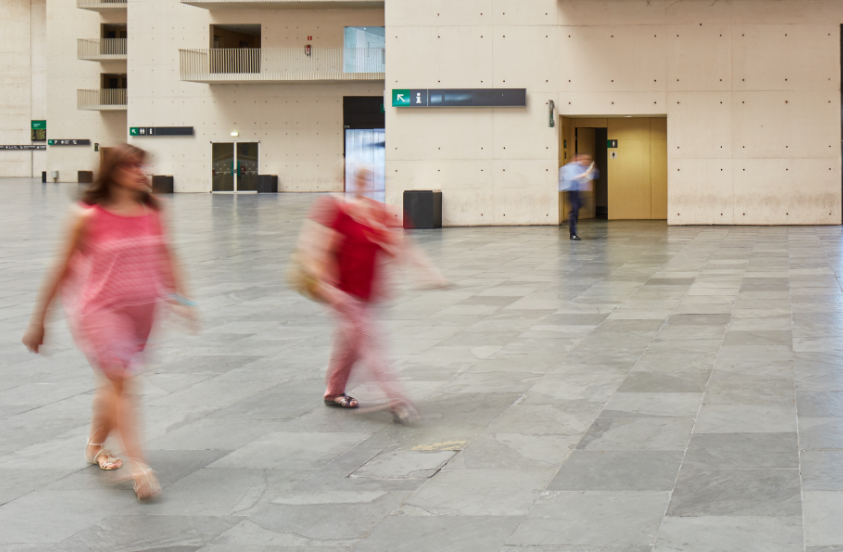 Natural stone floor