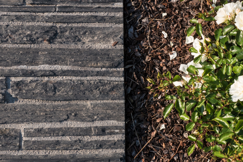 Natural stone floor