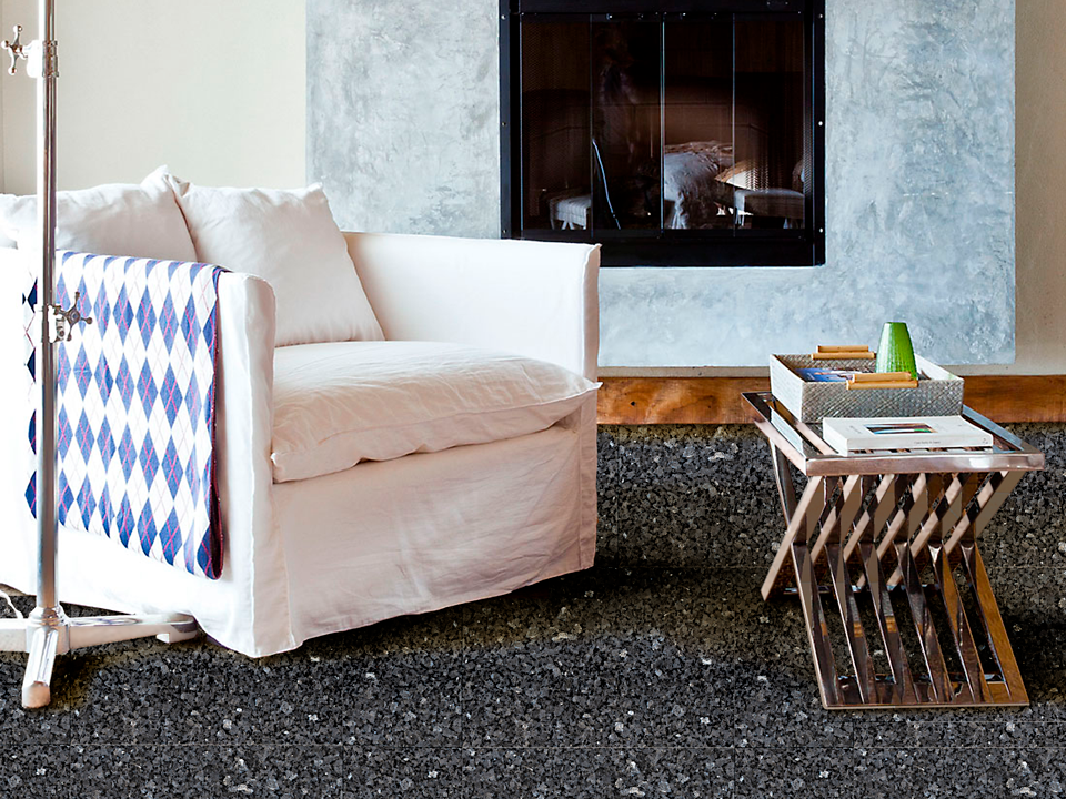 Blue Pearl granite for flooring