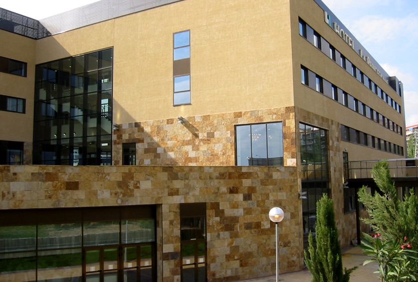 A spa hotel clad in Carioca Bronze Quartzite CUPA STONE