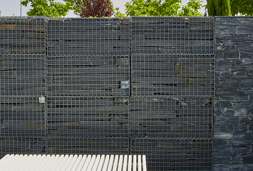 Natural stone for gabion walls