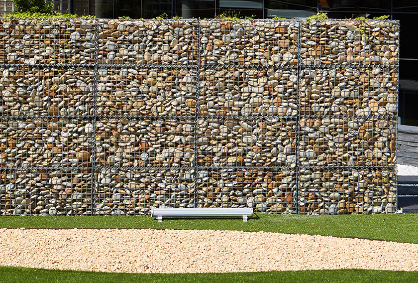 Natural stone for gabion walls