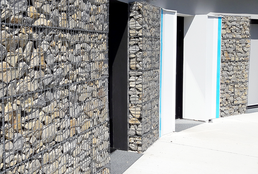 Natural stone for gabion walls