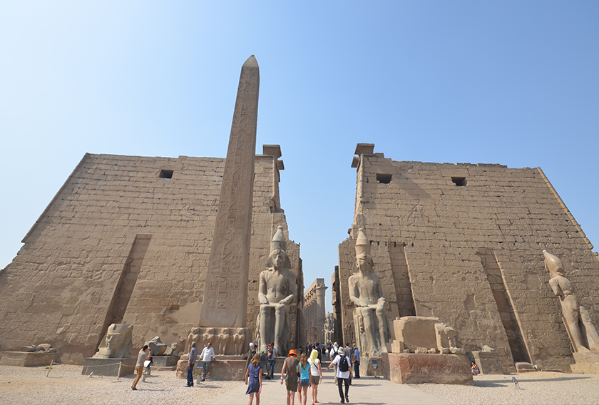 Entrance of Luxor Temple, Luxor, made of granite