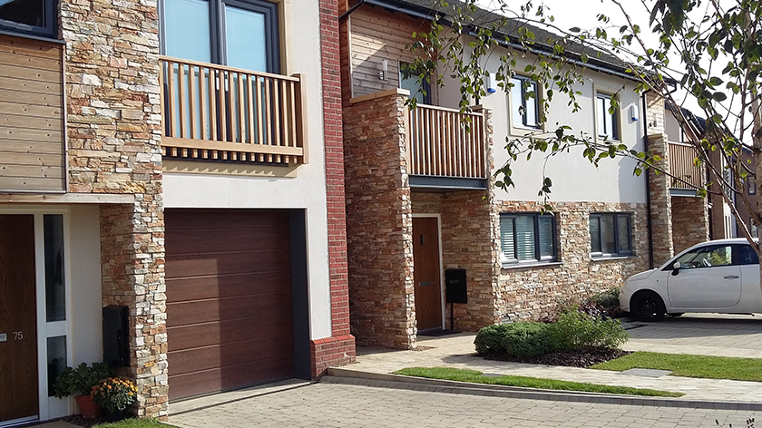 STONEPANEL, a modern finish to the Best Zero Carbon housing development in the UK