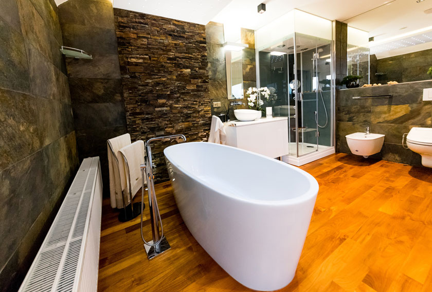 Natural stone for bathrooms