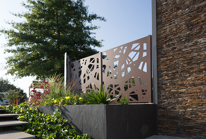 A sustainable house using natural stone cladding