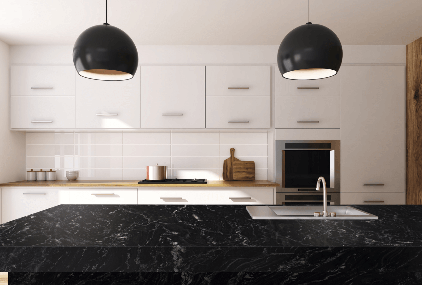 CUPA STONE  black kitchen trends