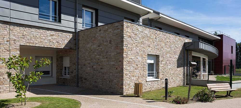 residence home in france with natural stone walls