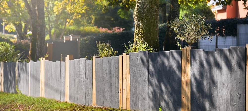 black slate for garden fences